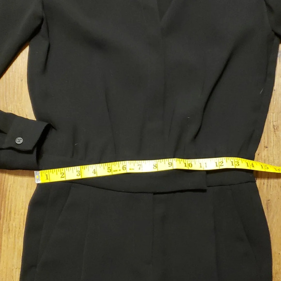Vince black jumpsuit romper convertible sleeve euc - Picture 2 of 8